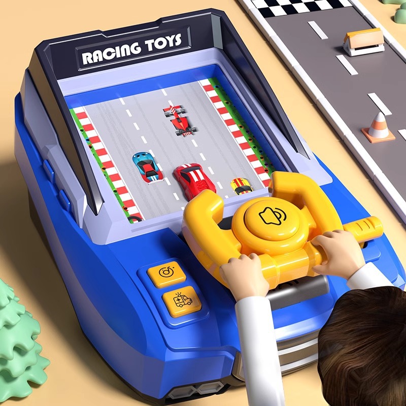 Audio Music Maker - Kinder Wettbewerbsfähige Rennspielmaschine Elektronische Simulation Lenkrad