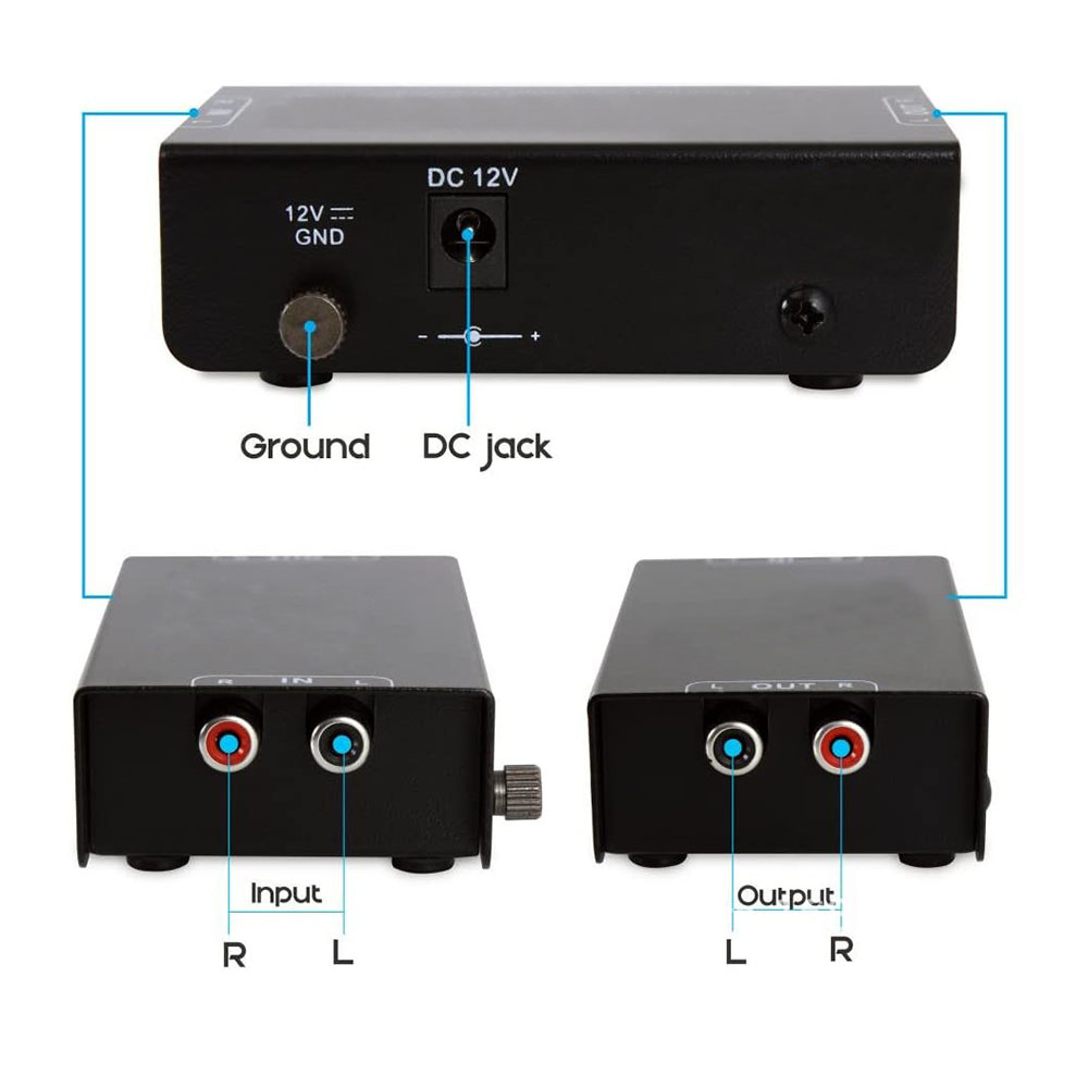 Portable Amplifier Mini - Tragbarer Vorverstärker Phono Preamp Ultra kompakter