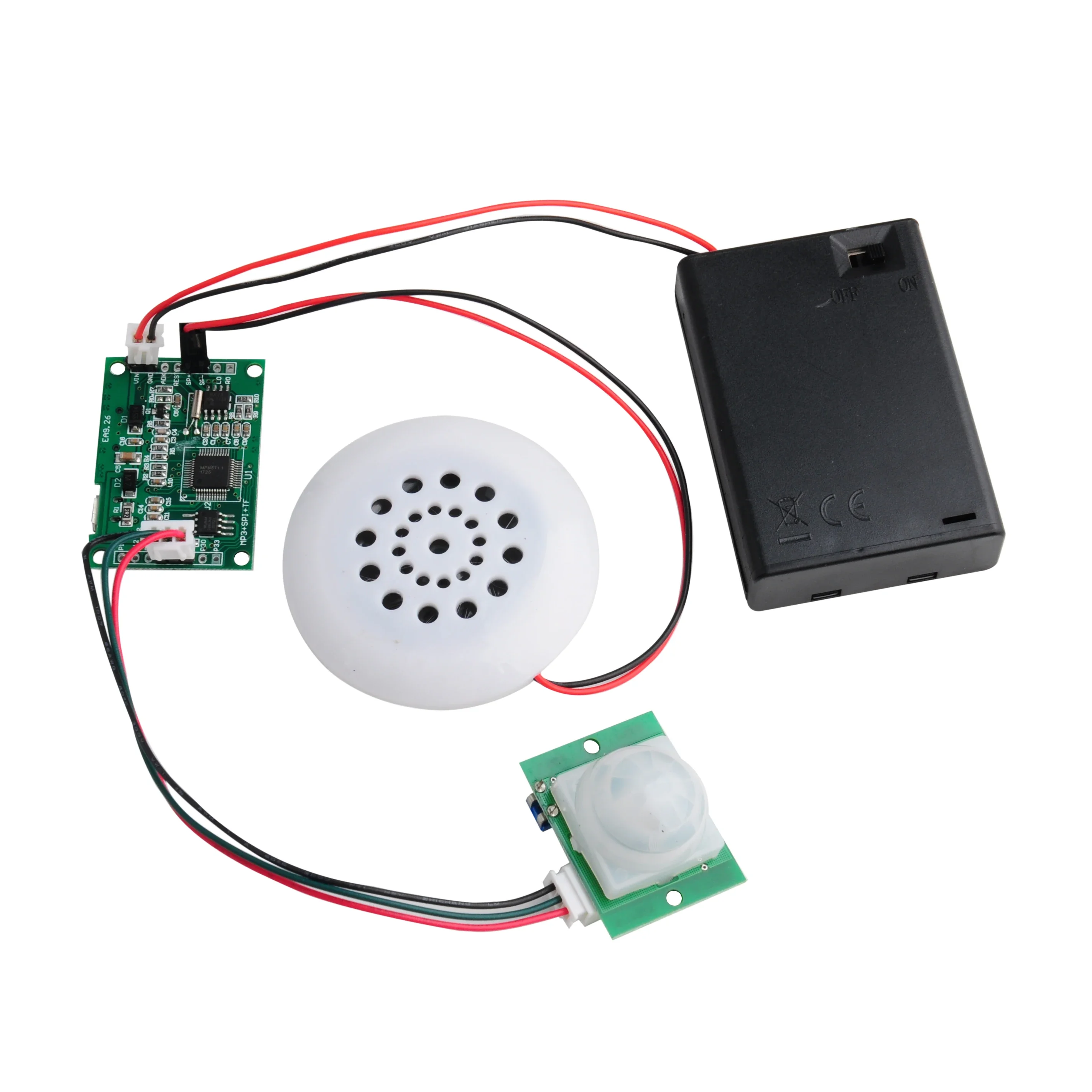 Audio Music Mp3 Download Free - MP3-Sprachmodul-Kit: DIY-Willkommensgerät mit Körper-Infrarot-Erkennung, USB-Musik-Download, Sicherheitsansage,