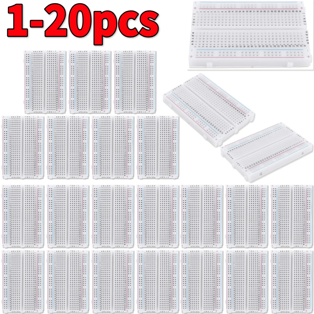 Portable Amplifier Mini - 1-20 Stück 400 Steckpunkte Lötfreies PCB-Steckbrett
