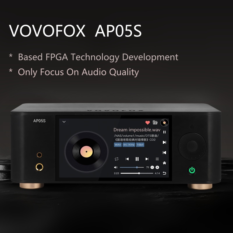 Audio Music Mp3 Free - VOVOFOX-HiFi AP05S Verlustfreier Musikplayer mit FPGA-Audiosystem,