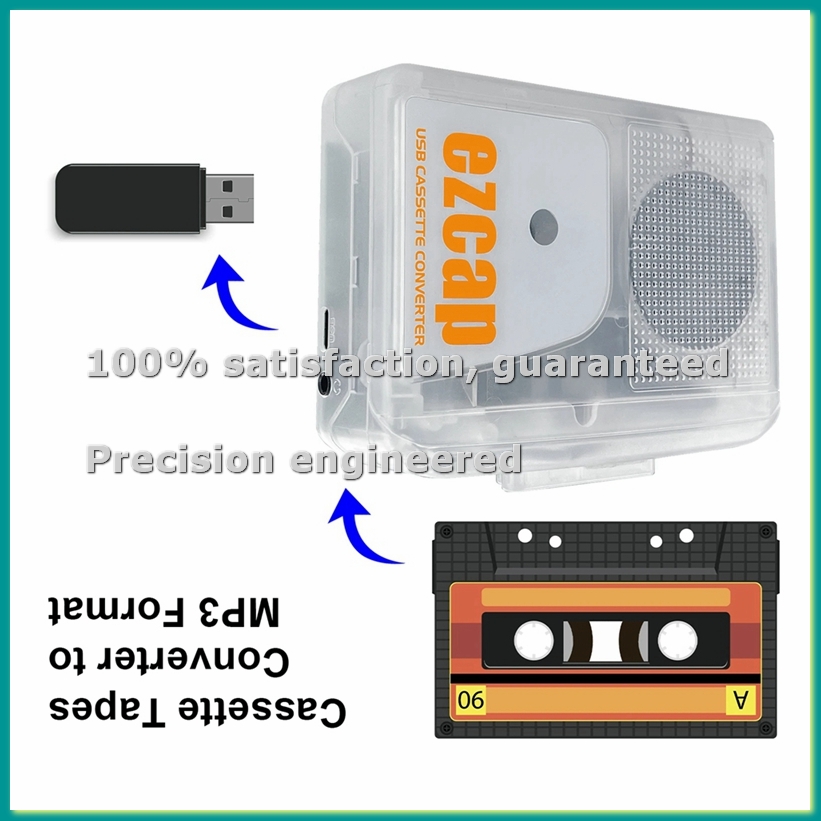 Audio Music File - USB-Kassettenspieler Stereo-Kassetten-zu-MP3-Konverter Audio-Musikrekorder zu MP3 Digitaler