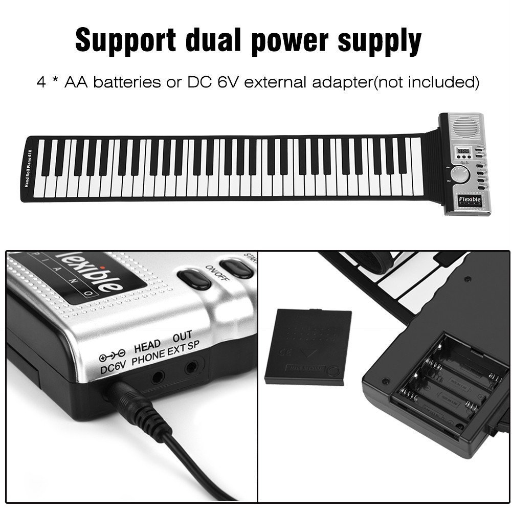Tragbare abs Kunststoff 61 Tas – Keyboard Piano 61 Key Bewertung und Preis
