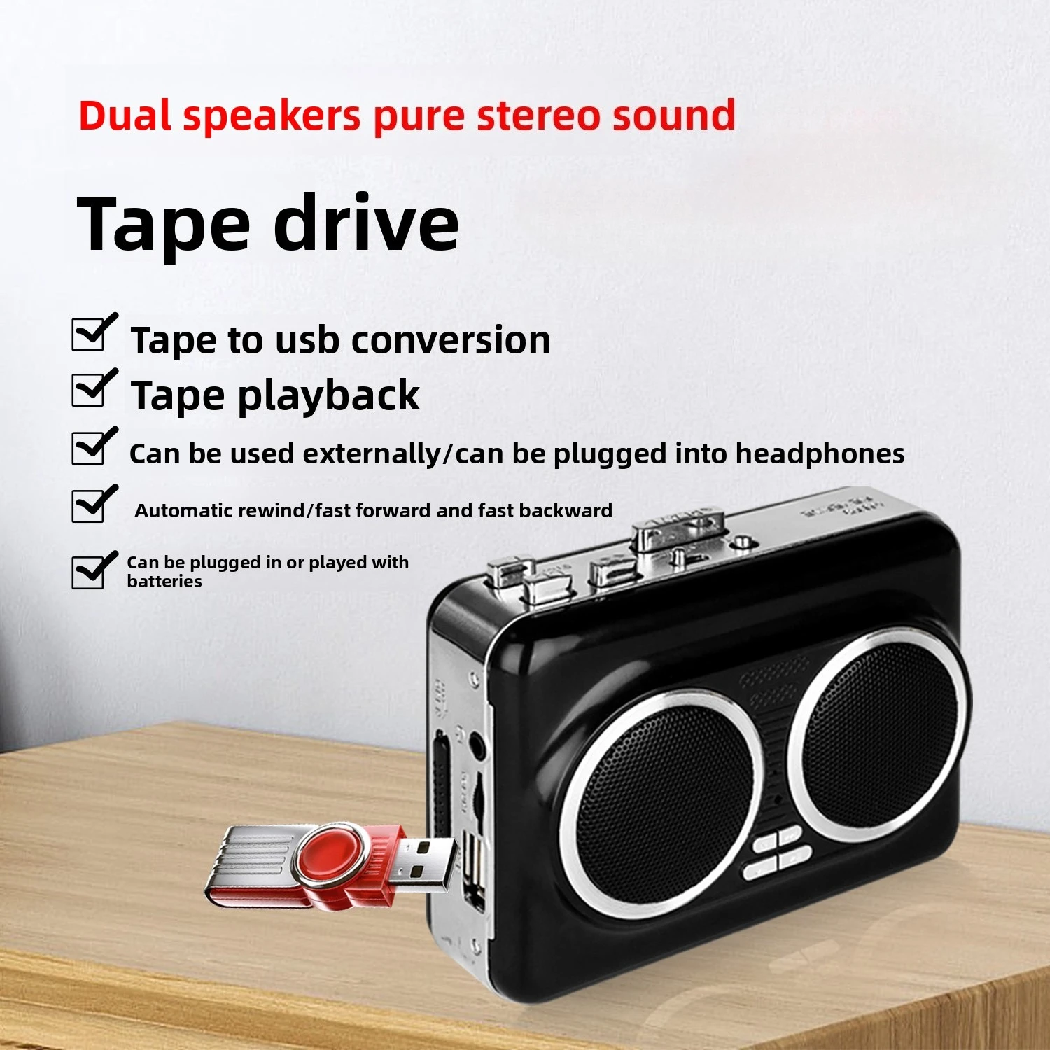 USB-Kassettenspieler, Musik-Au – Audio Music Mp3 Free Bewertung und Preis