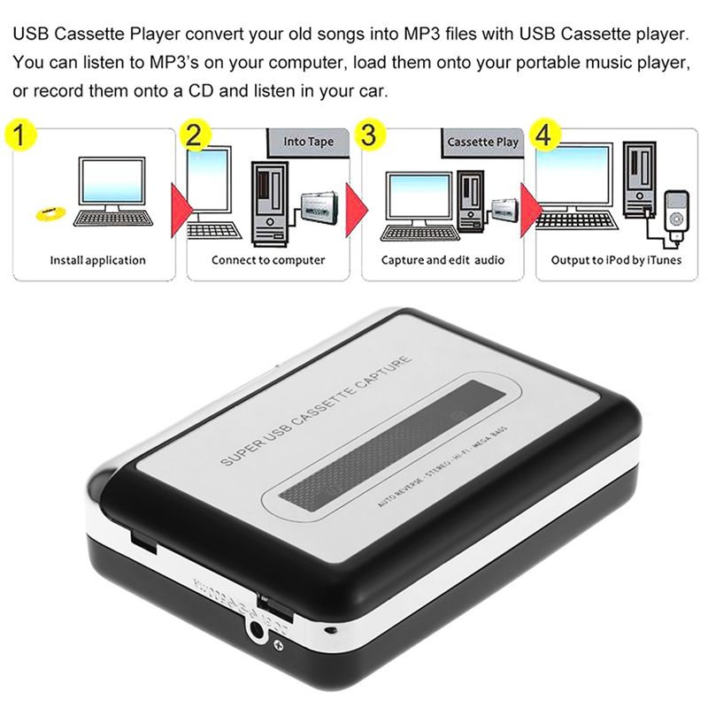 M52K-USB Kassetten-Player mit  – Audio Music File Bewertung und Preis
