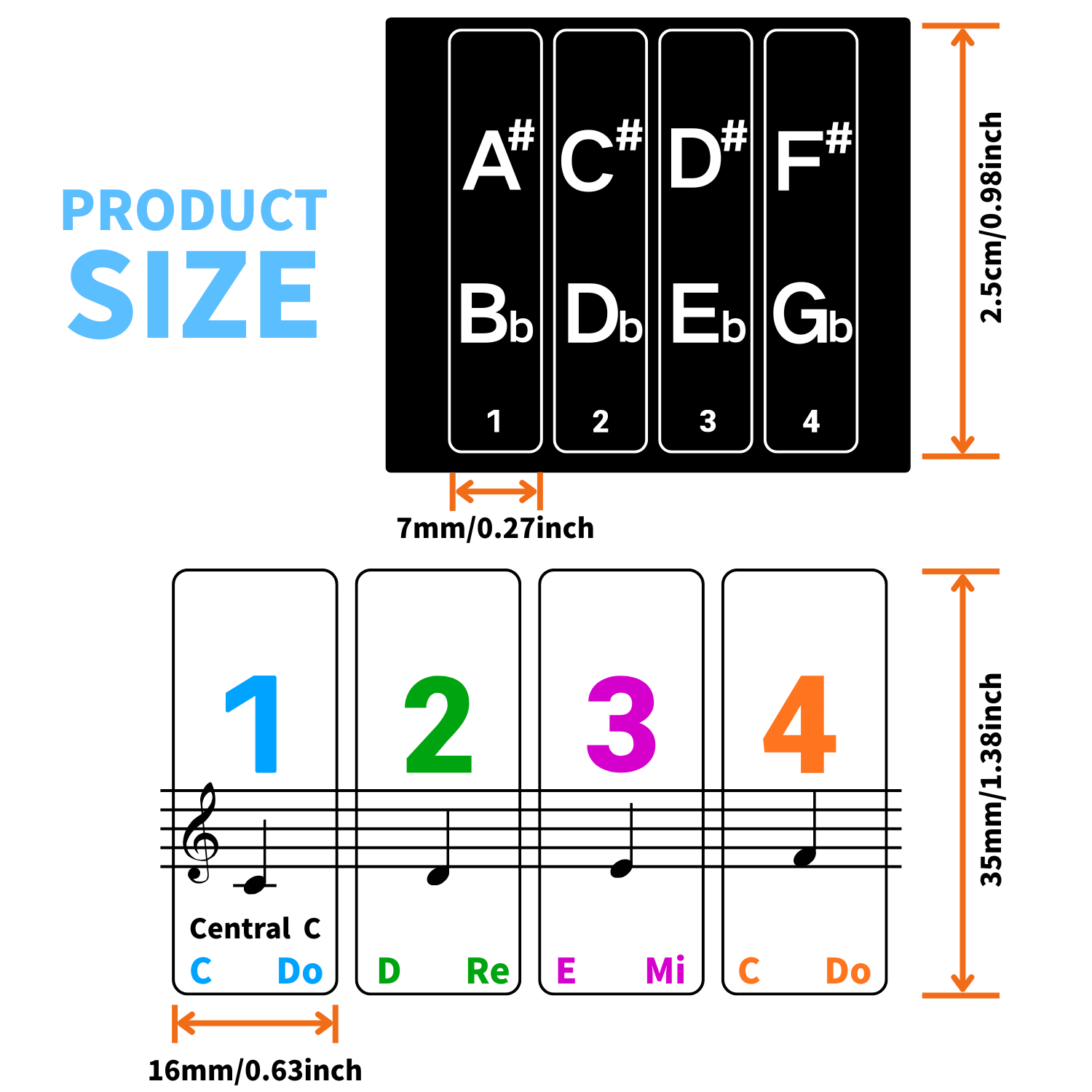 Aufkleber für Klaviertastatur, – Keyboard Piano 61 Key Bewertung und Preis